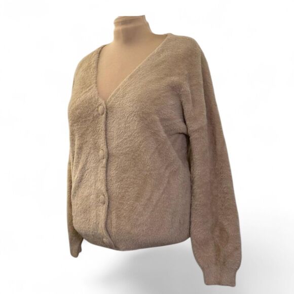 ANDREE' By Unit Fuzzy Button Front V-Neck Cardigan, NWT! Size 2X - Picture 10 of 10